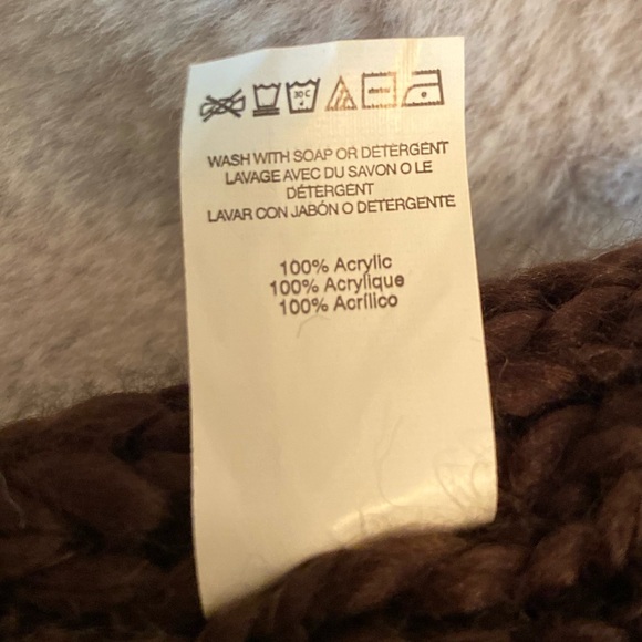 Roxy reversible striped beanie, light purple and dark brown stripe, NWT - Picture 6 of 11